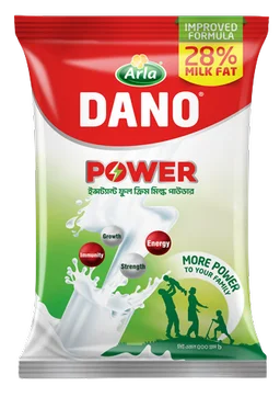 ডানো পাওয়ার ফুল ক্রিম মিল্ক পাউডার ৫০০ গ্রাম (DANO Power Full Cream milk Powder 500gm)