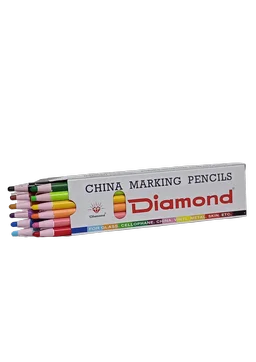 ডায়মন্ড চায়না মারকিং পেন্সিল, ১২পিস (Diamond China Marking Pencils, 12pcs)