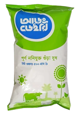 আড়ং ডেইরি পূর্ণ ননিযুক্ত গুঁড়া দুধ ৫০০ গ্রাম (Aarong Dairy Full cream Milk Powder 500gm)