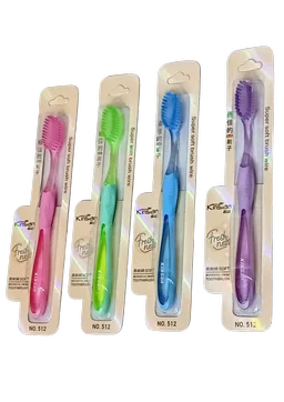 কিনসান সুপার সফট টুথব্রাশ নং৫১২, প্রতিটি  (Kinsan Super Soft Toothbrush no.512, each)