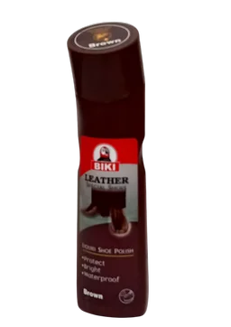 বাদামী তরল জুতা পলিশ : ৭৫মি.লি. : বিকি, চায়না (Brown Liquid Shoe Polish : Biki, China)