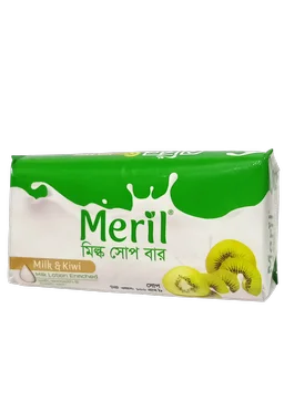 মেরিল মিল্ক সাবান : ১০০ গ্রাম : মিল্ক এন্ড কিউই (Meril Milk Soap : 100gm : Milk & Kiwi)